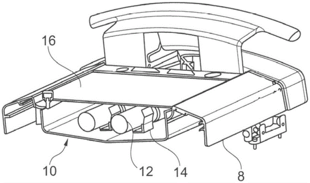 Blood processing device with separate door compartment