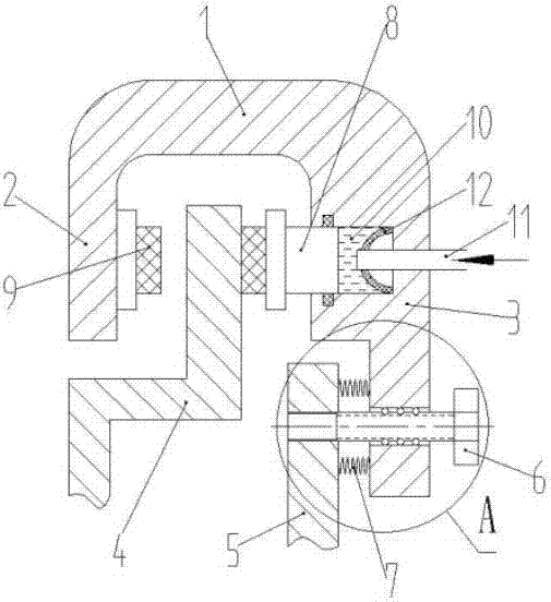 Hydraulic floating caliper disc type brake device