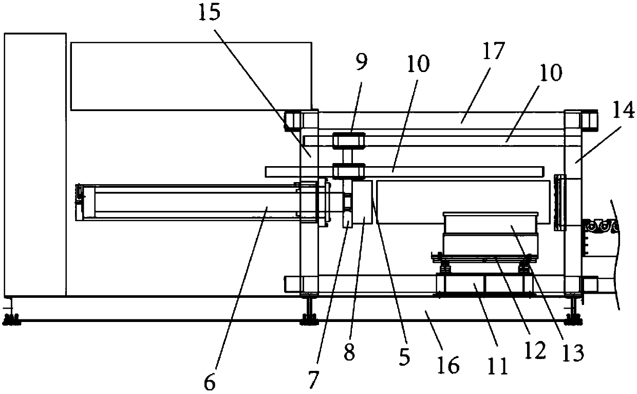 Profile peeling device capable of feeding stably