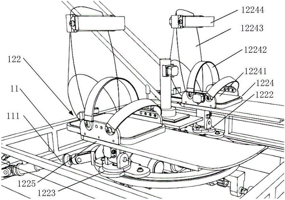 Gliding motion simulation equipment