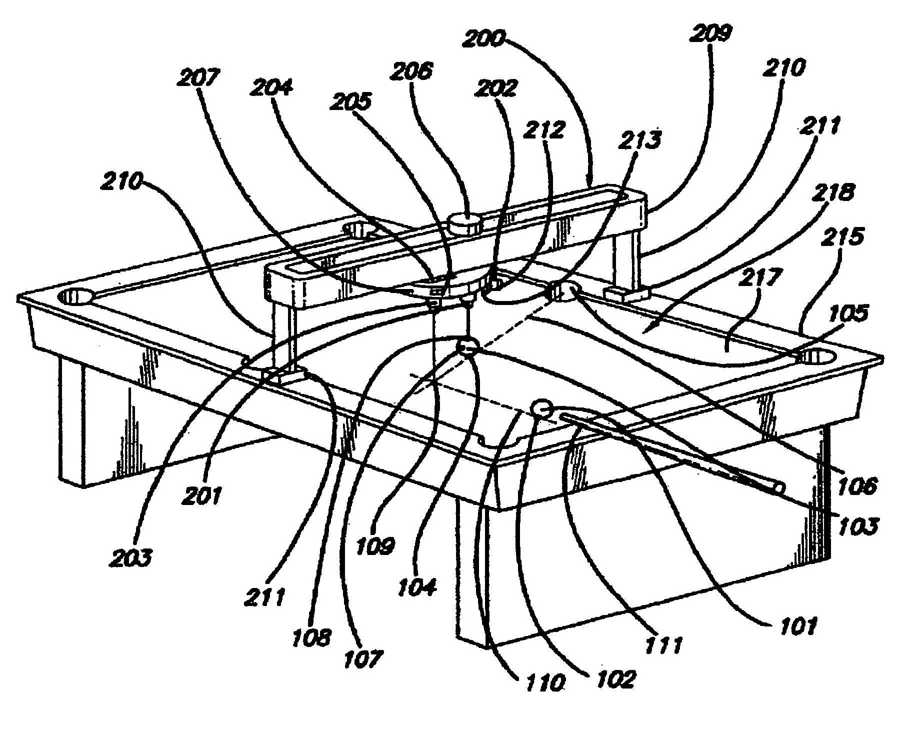 Laser light aiming trainer for the game of pool and similar games