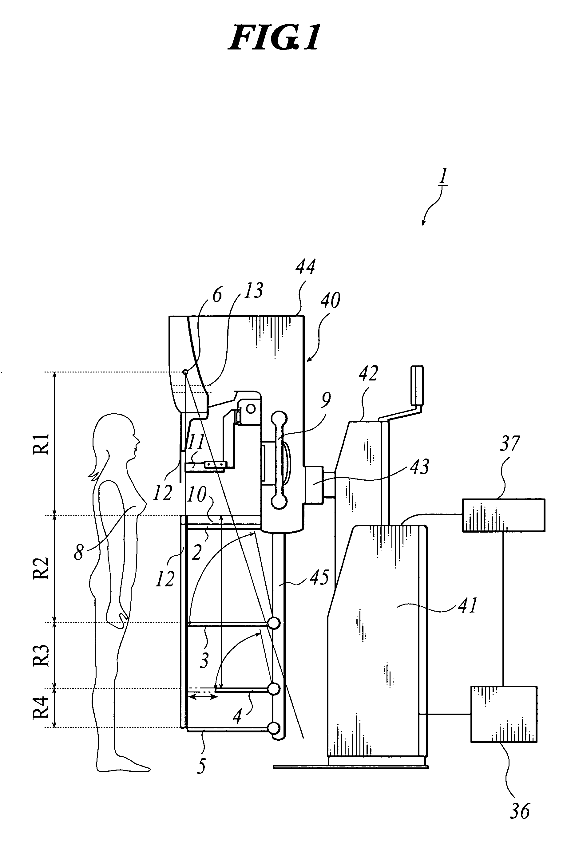 Radiation image radiographic apparatus