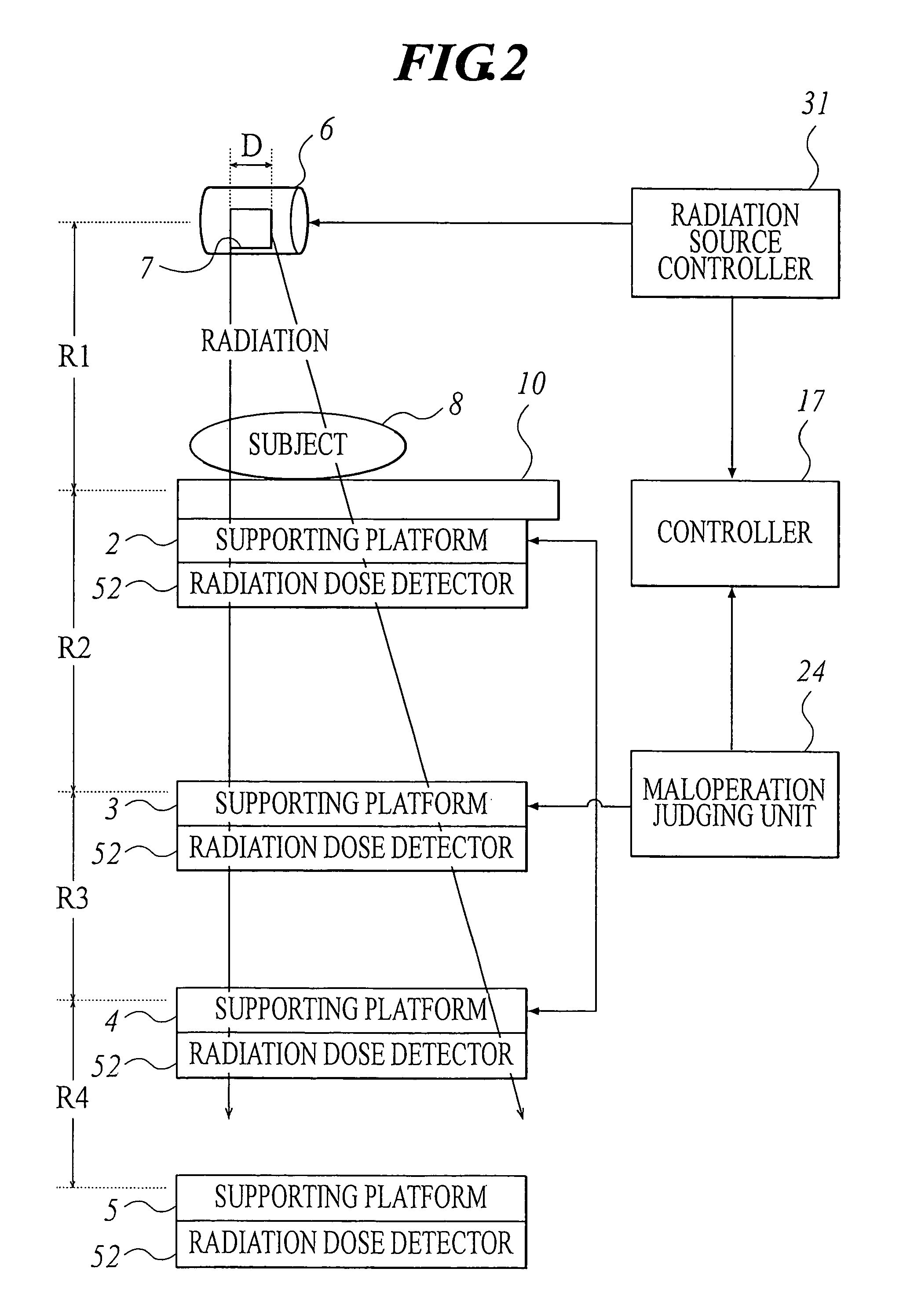 Radiation image radiographic apparatus