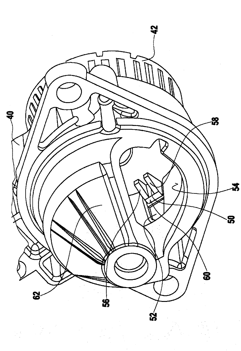 Electrical machine having integrated dampening for transmission component