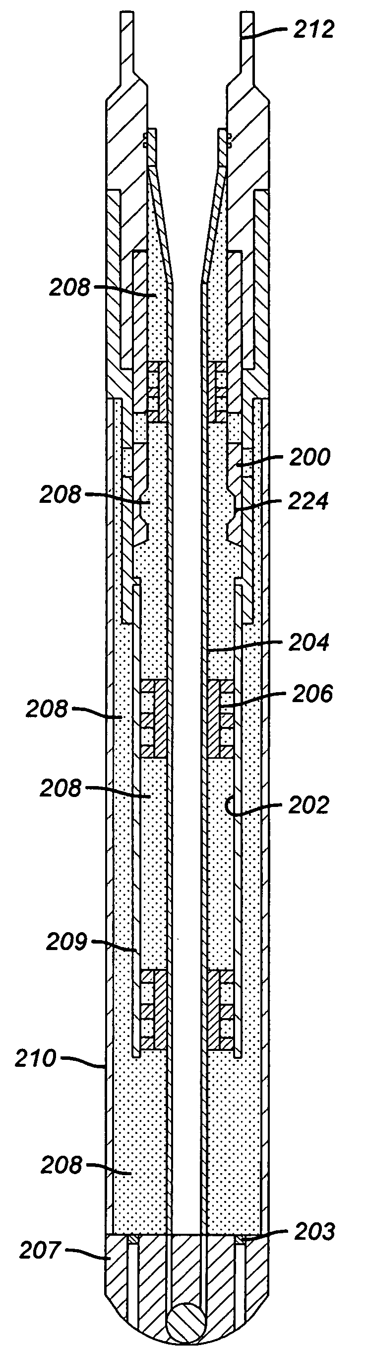 One trip cemented expandable monobore liner system and method