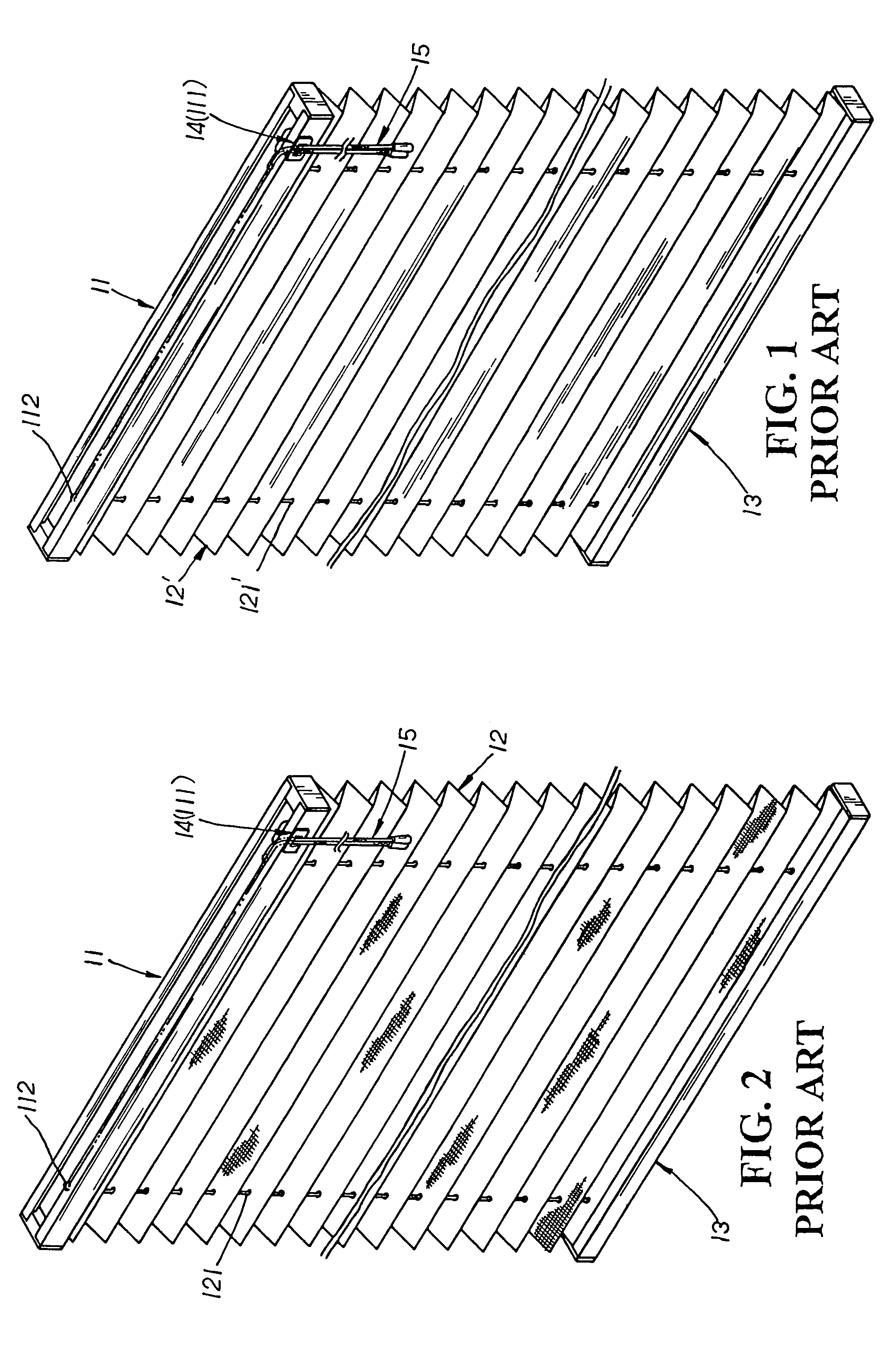 Venetian blind for day/night use