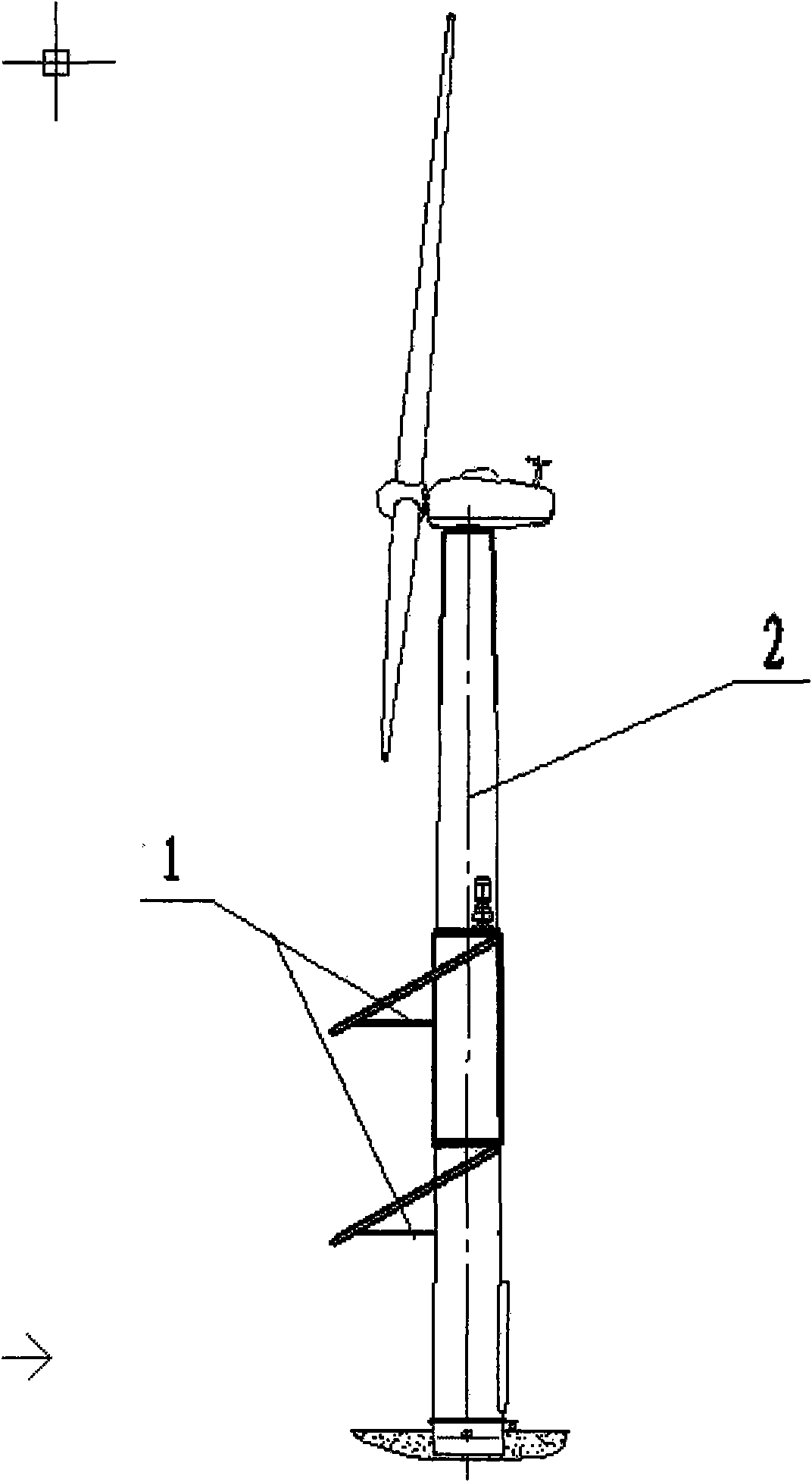 Solar energy and wind-powered generating field grid-connected generating system