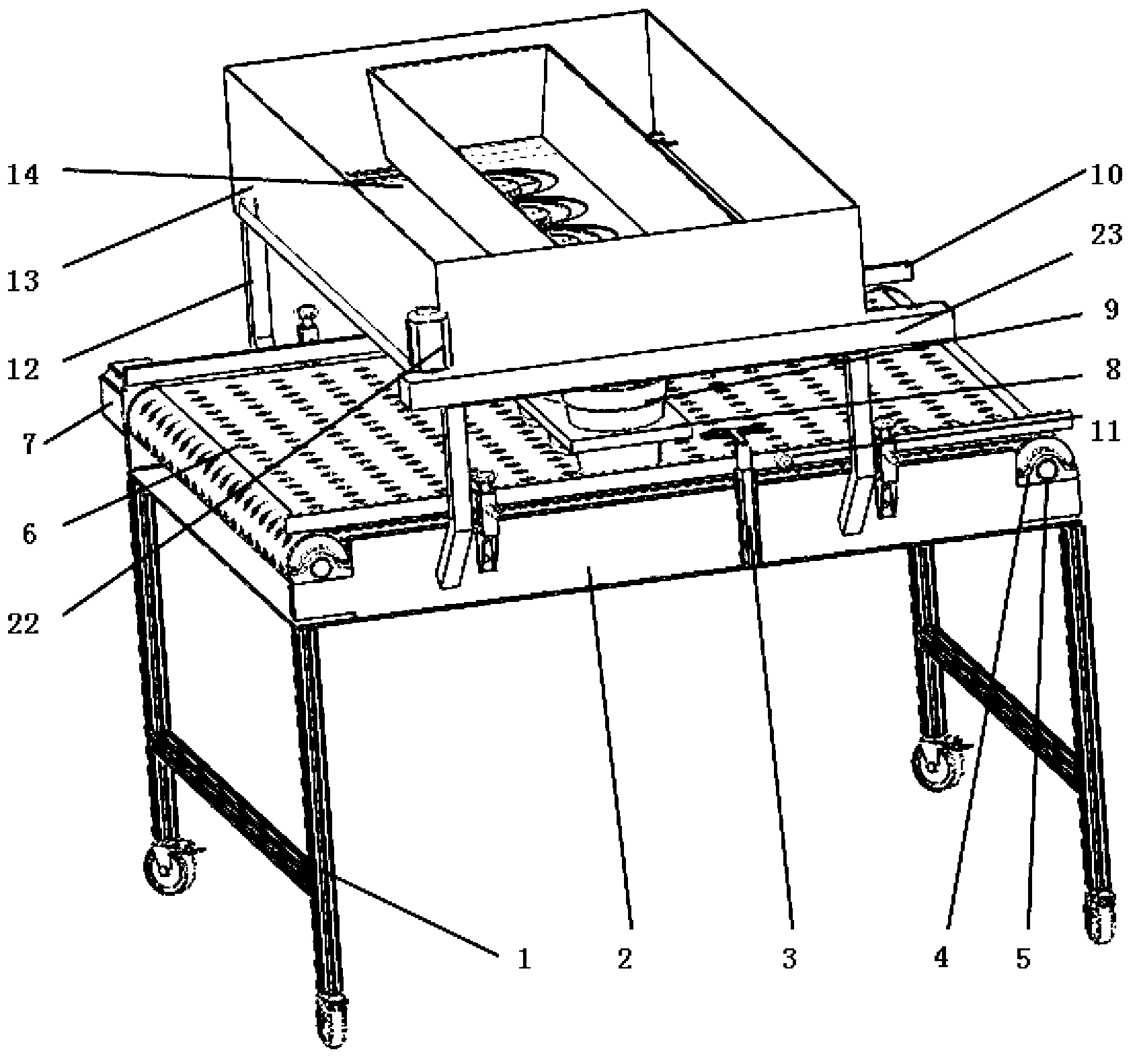 Earthing device for transplantation of potted flowers