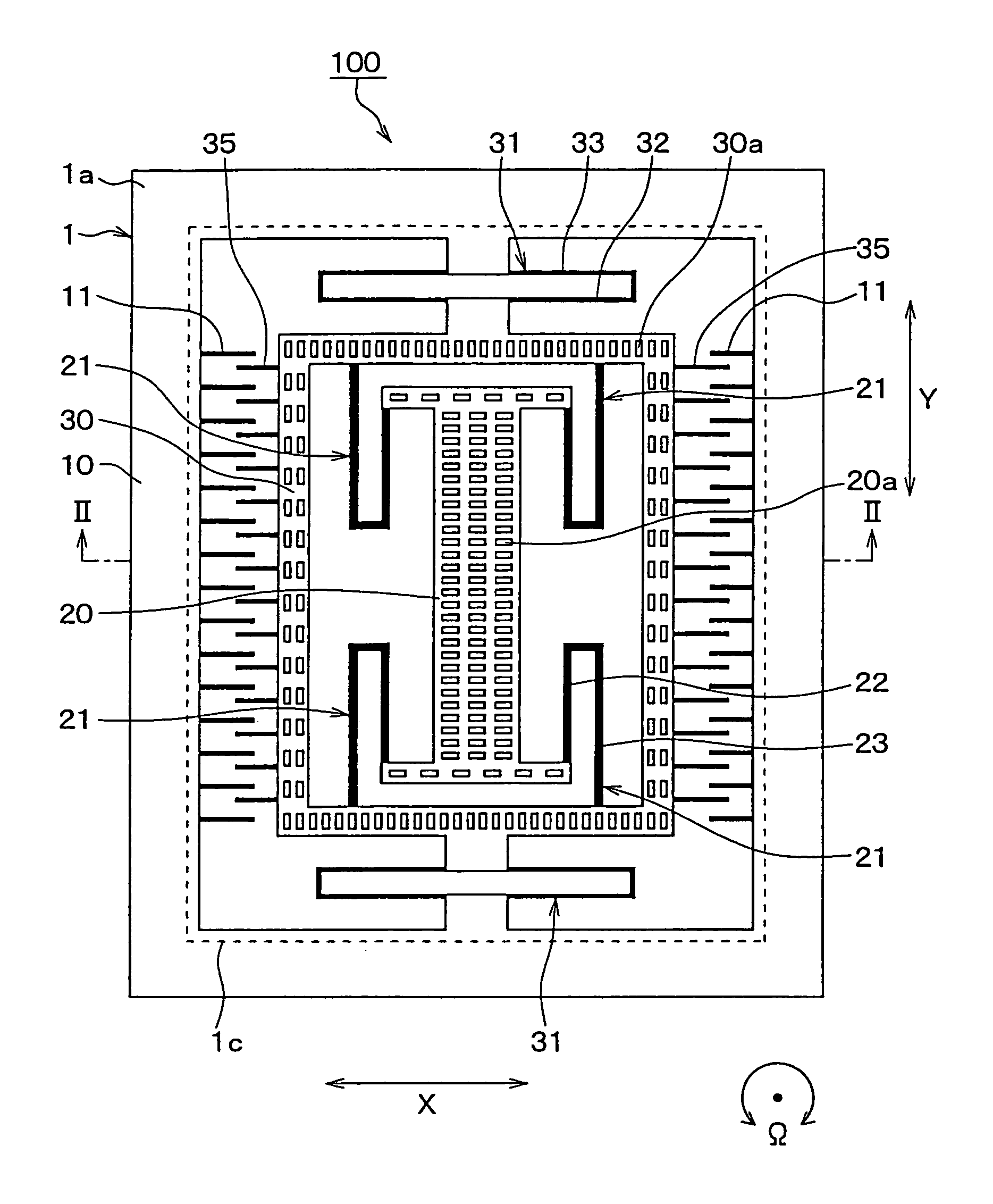 Physical quantity sensor having movable portion