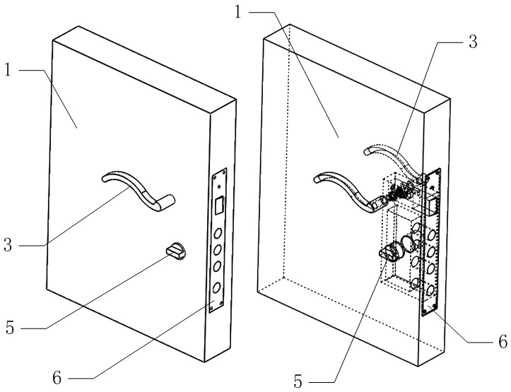 Silent door lock