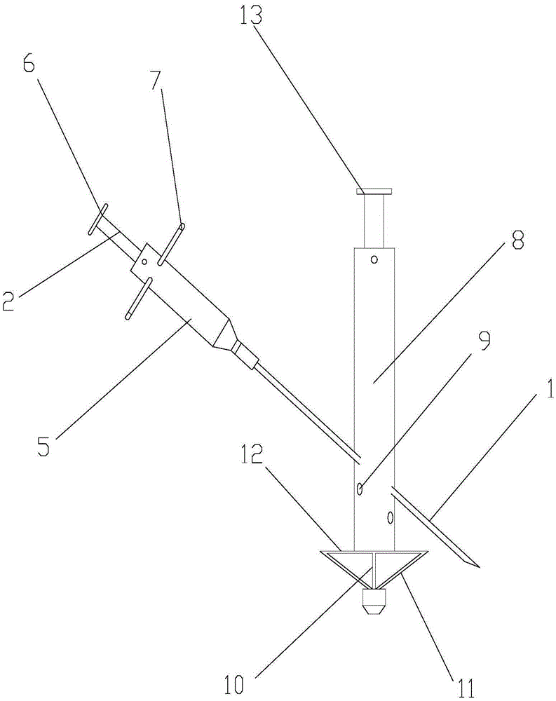 Abdominal wall suturing device