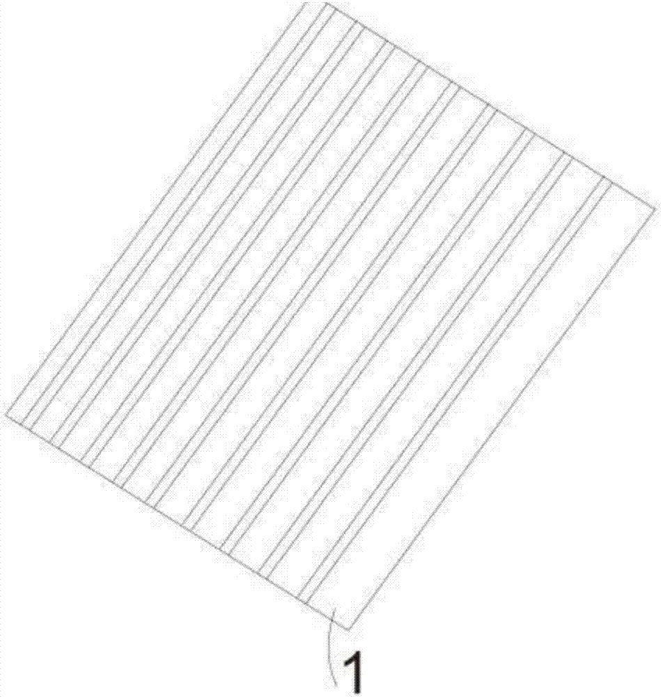 Pressing-bar environment-friendly mulching film capable of heat preservation and water retention