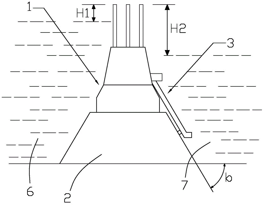 A water diversion flushing device for urban rivers and a sewage treatment method thereof