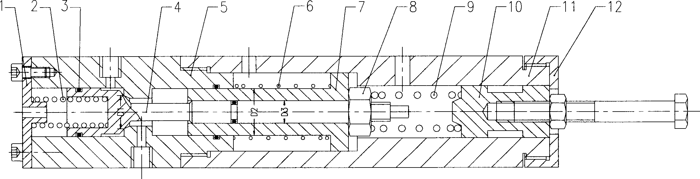 Self-sealing type deep-sea pressure-tight sampling control valve