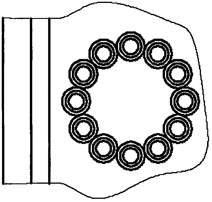 Piezoelectric wind direction wind speed measurement device