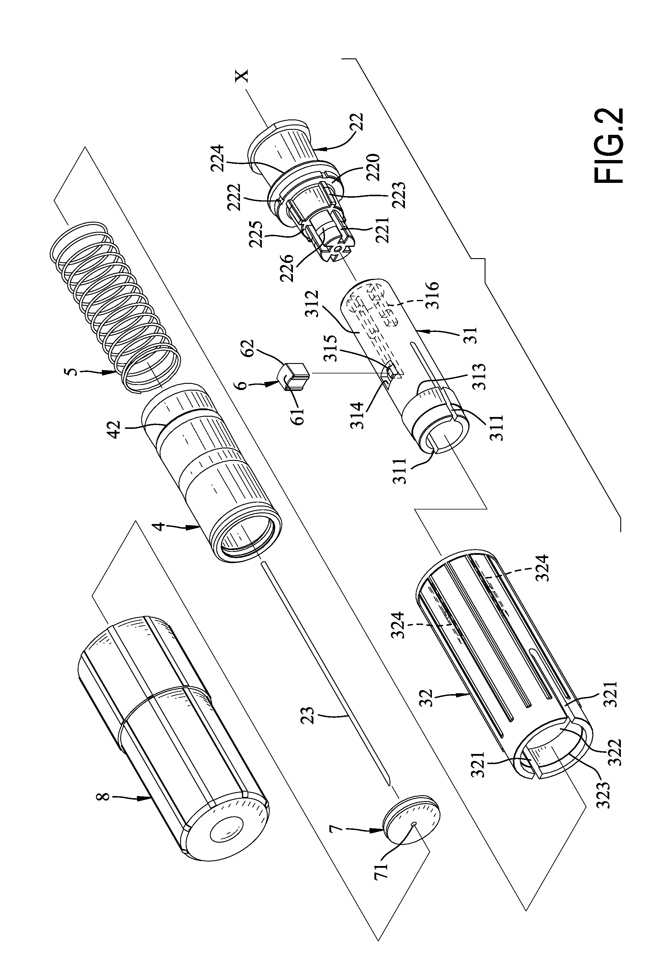 Needle protecting module of an injecting device and an injection device with a needle protecting module