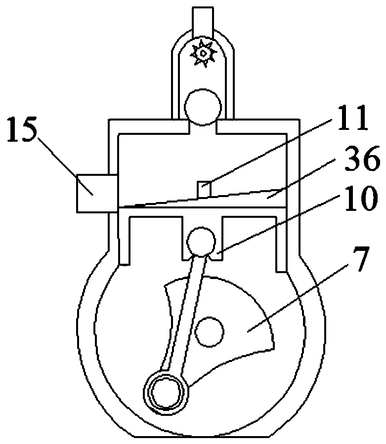 High-efficiency chemical fertilizer processing device