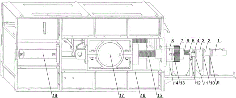 Chain tension regulating device used for tail of scraper and application thereof