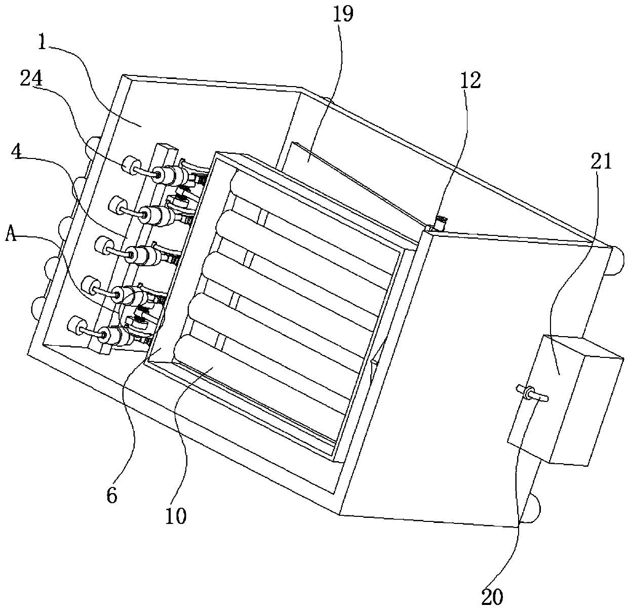 Drying device for pipe parts