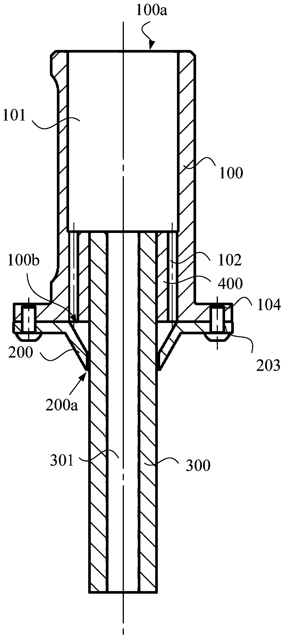 Electric arc micro-explosion internal and external flushing device and processing equipment