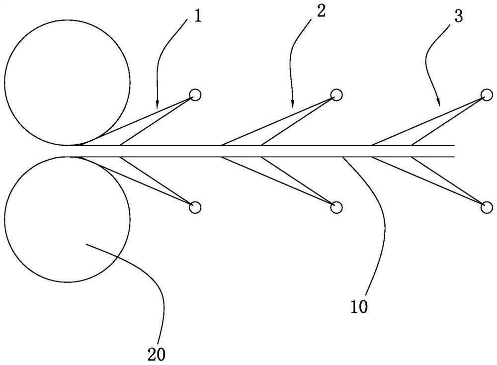 On-line acid blueing method for hot-rolled steel bars