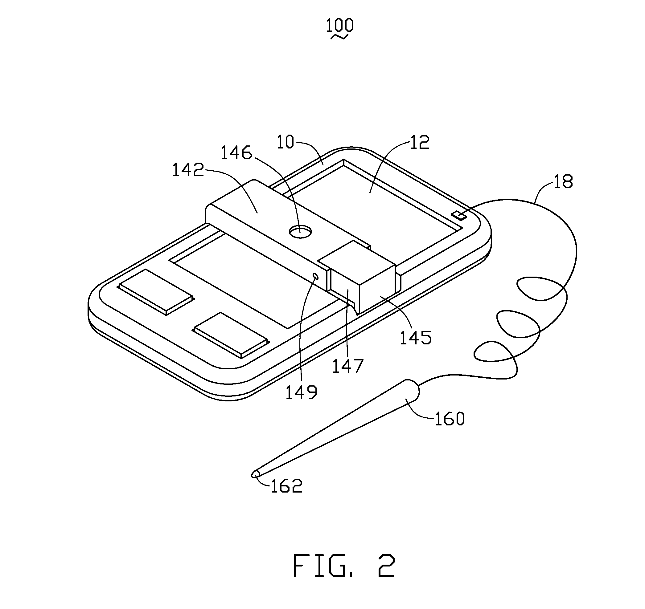 Portable electronic device with touch screen