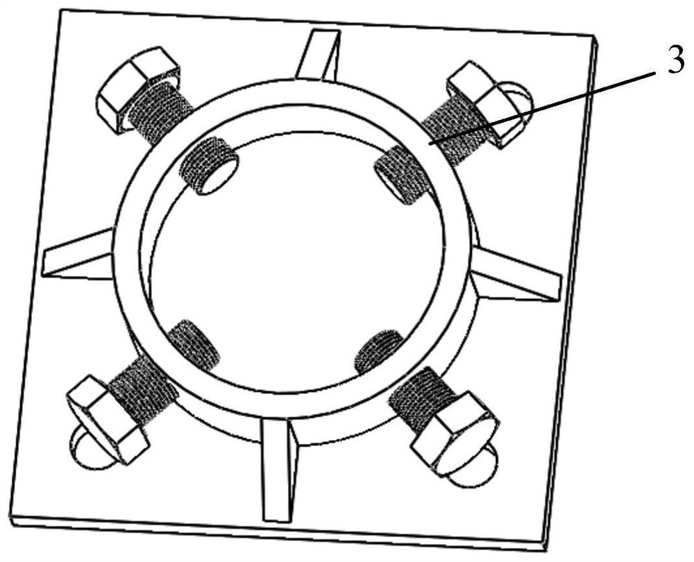 A clamping limit and displacement experimental device for impact test