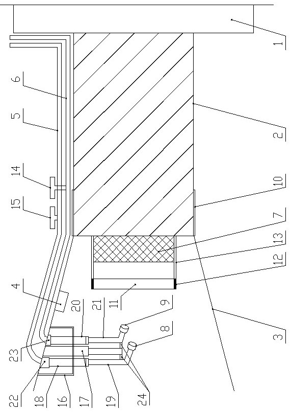 Mine-used automatic high-pressure washing camera device and its monitoring method