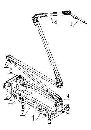 Low-pressure carbon dioxide intelligent fire-fighting vehicle