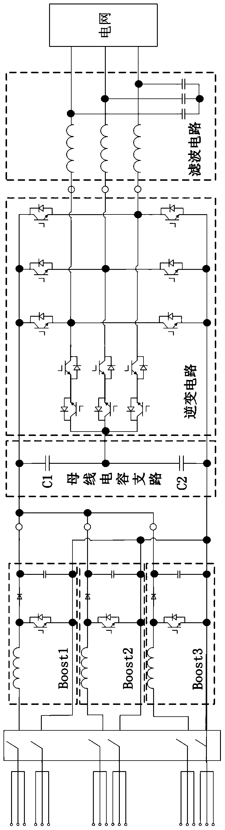 String inverter and boost chopper circuit control method thereof