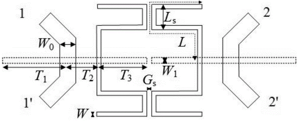 Grooved wire coupling and feeding bandpass unit for multi-frequency balance filter/diplexer