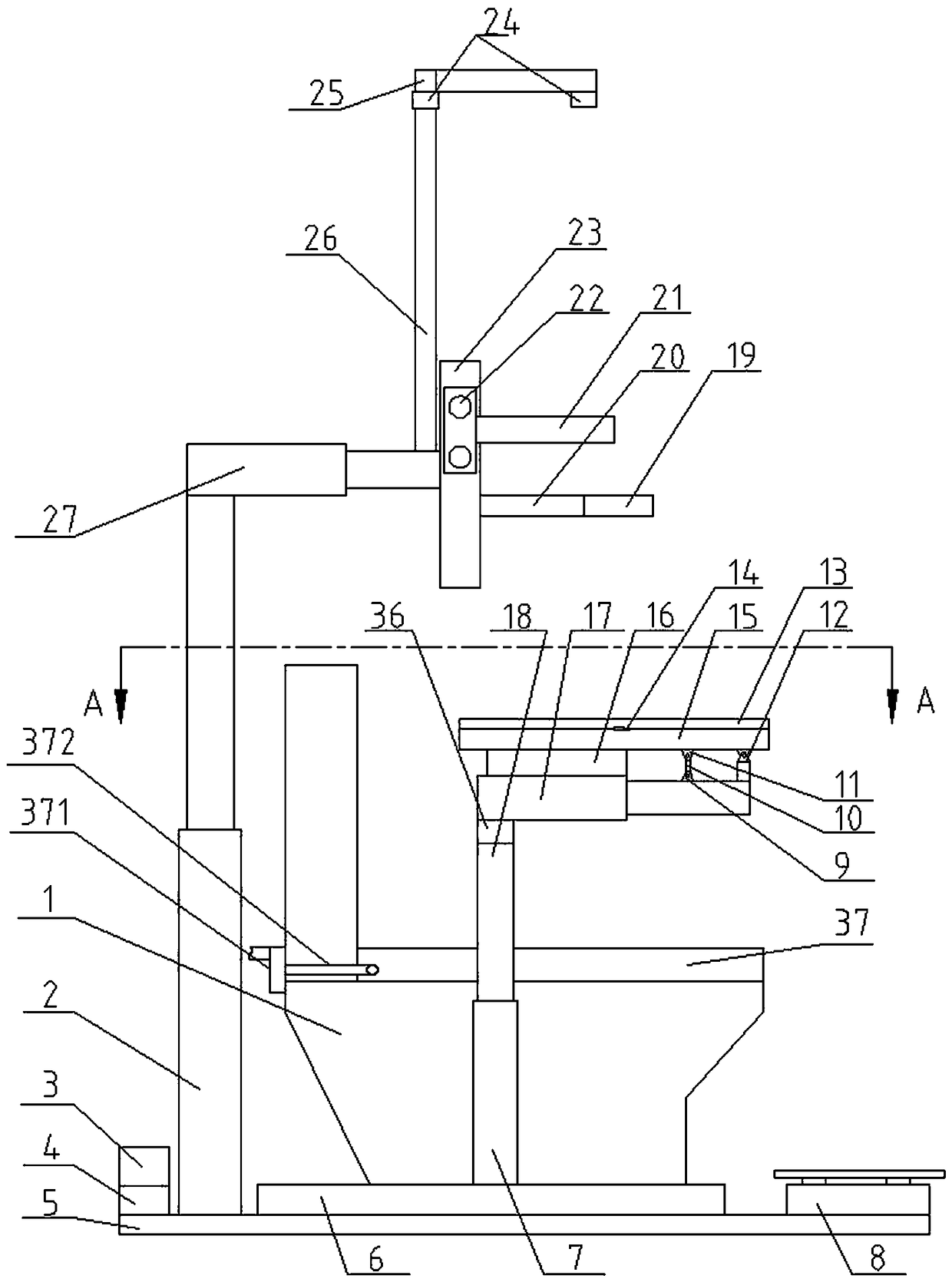 Defcation auxiliary system and method for patients after cesarean section