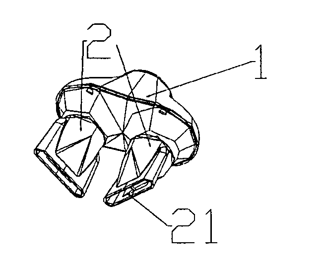 Wind-collecting nozzle mounted on outlet of hairdryer