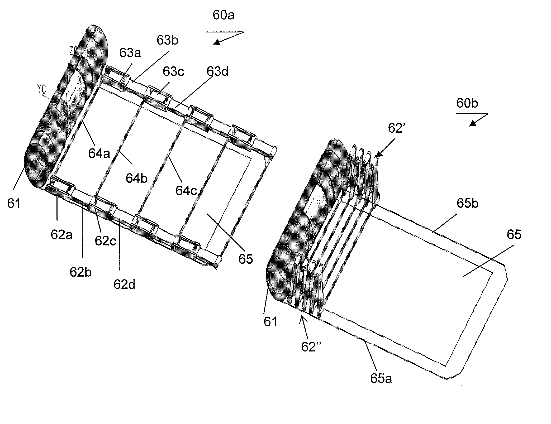 Electronic device comprising a flexible display with edge protectors