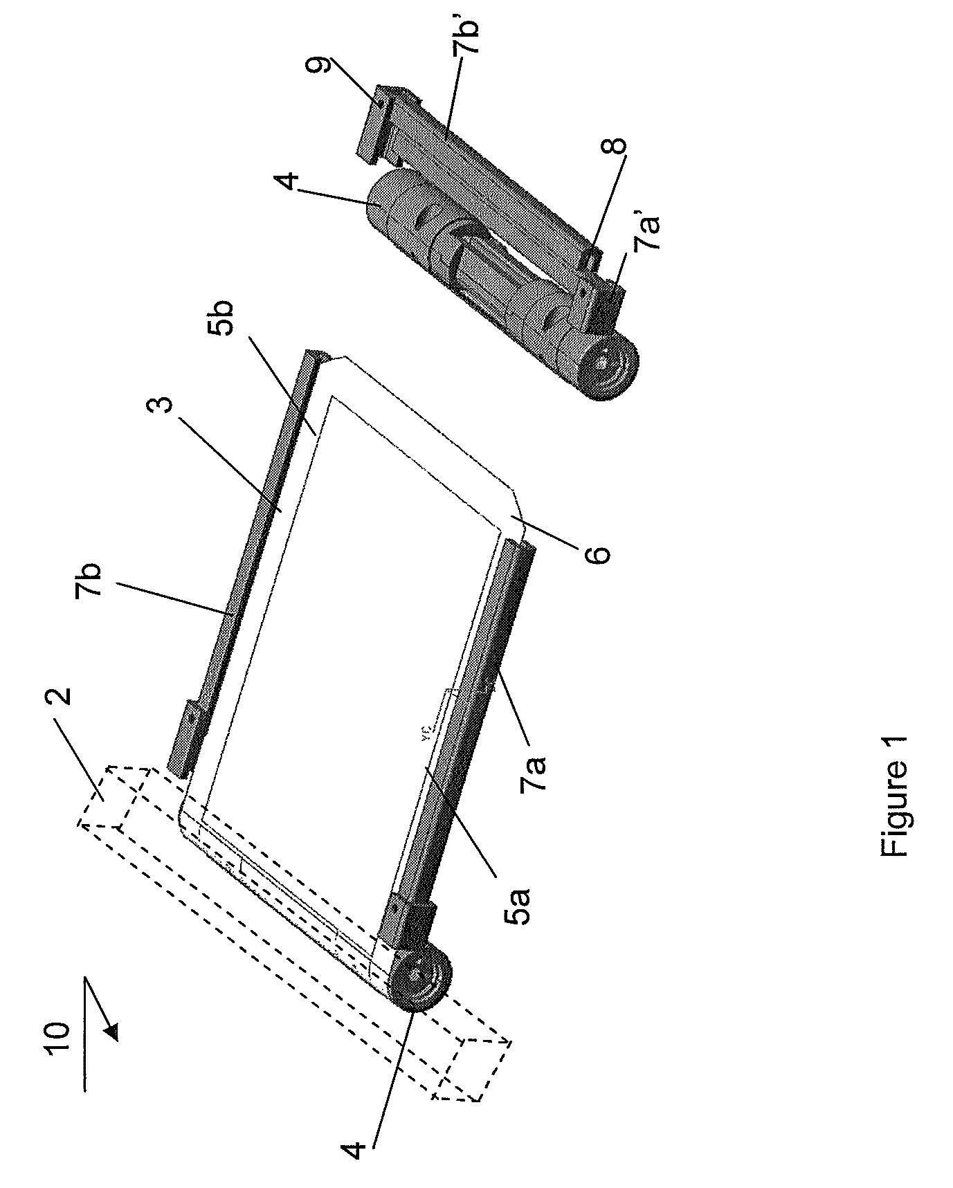 Electronic device comprising a flexible display with edge protectors