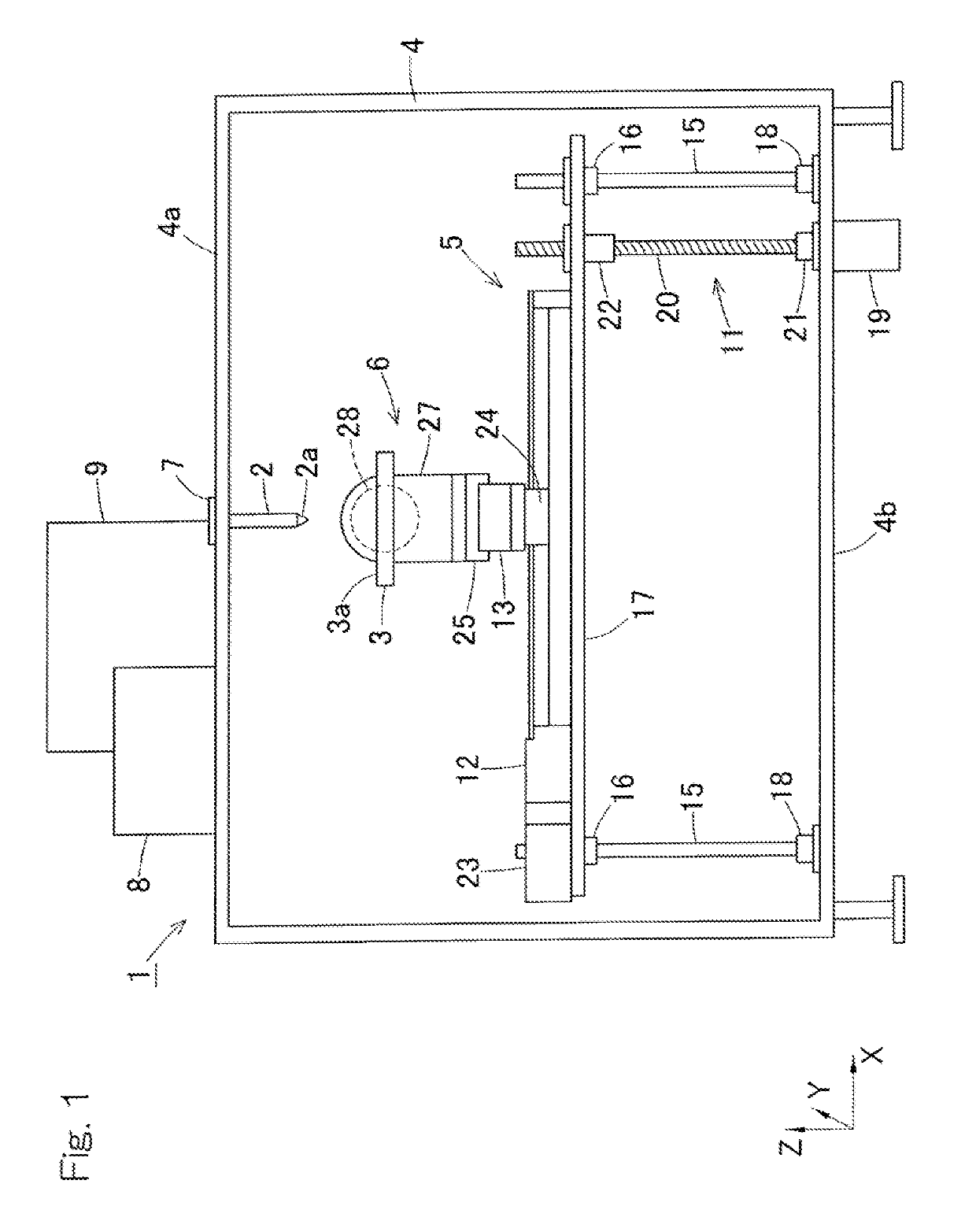 Three-dimensional shaping device