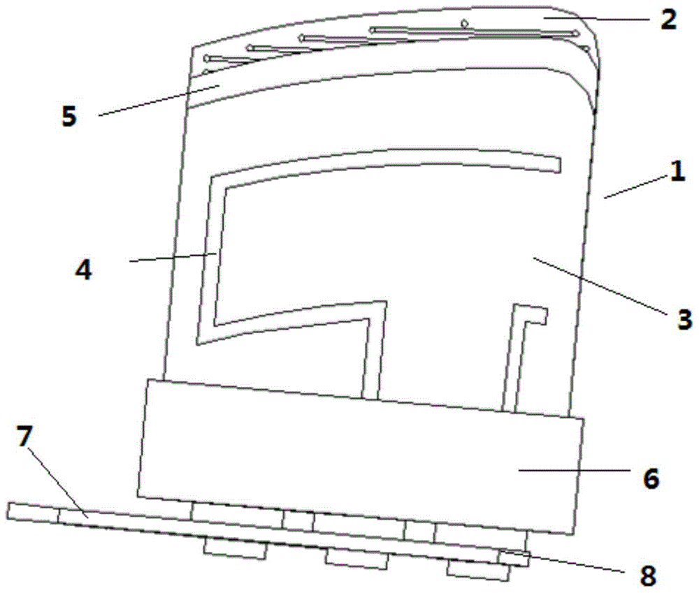 Combined antenna oscillator and dwarf vehicle-mounted antenna using same