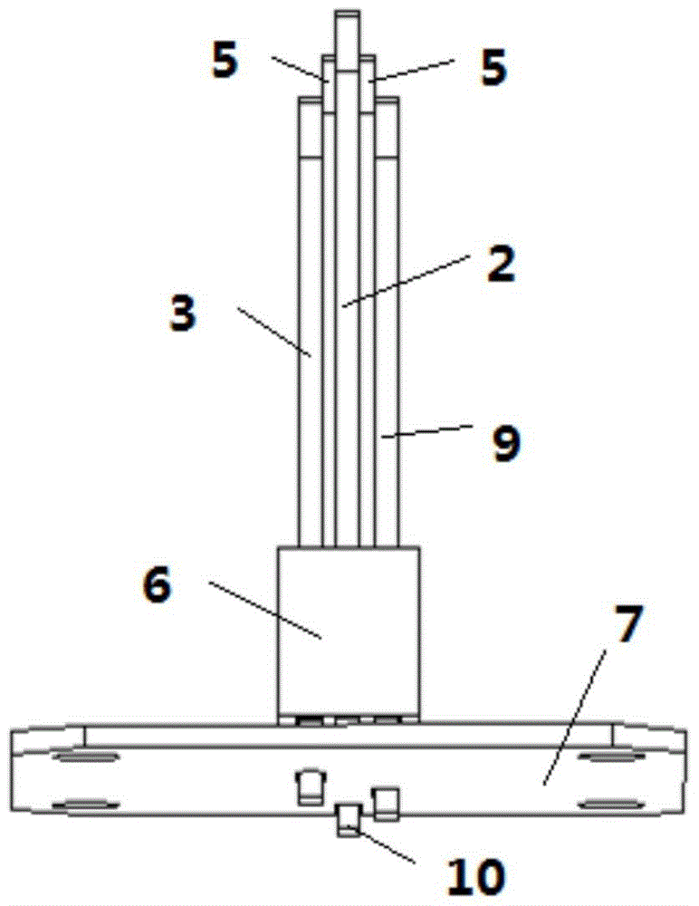 Combined antenna oscillator and dwarf vehicle-mounted antenna using same