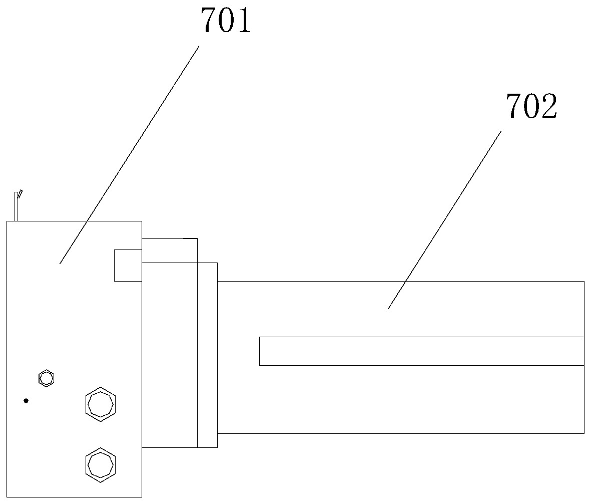 Laser scanning mirror plane cleaning device for material field