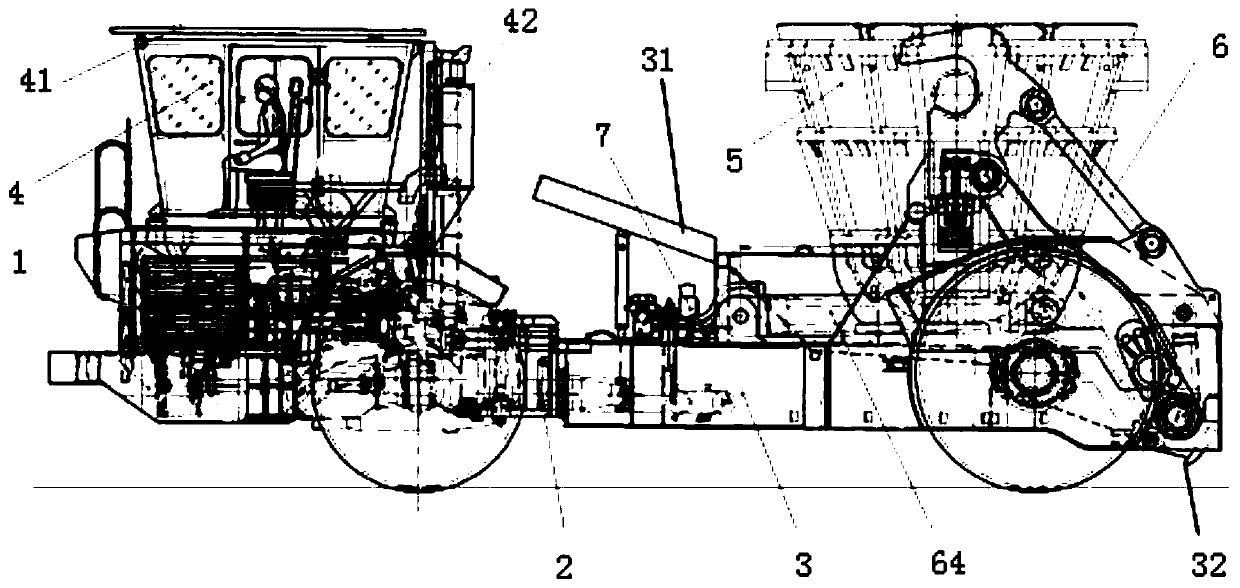 Horizontal articulated slag pot carrier