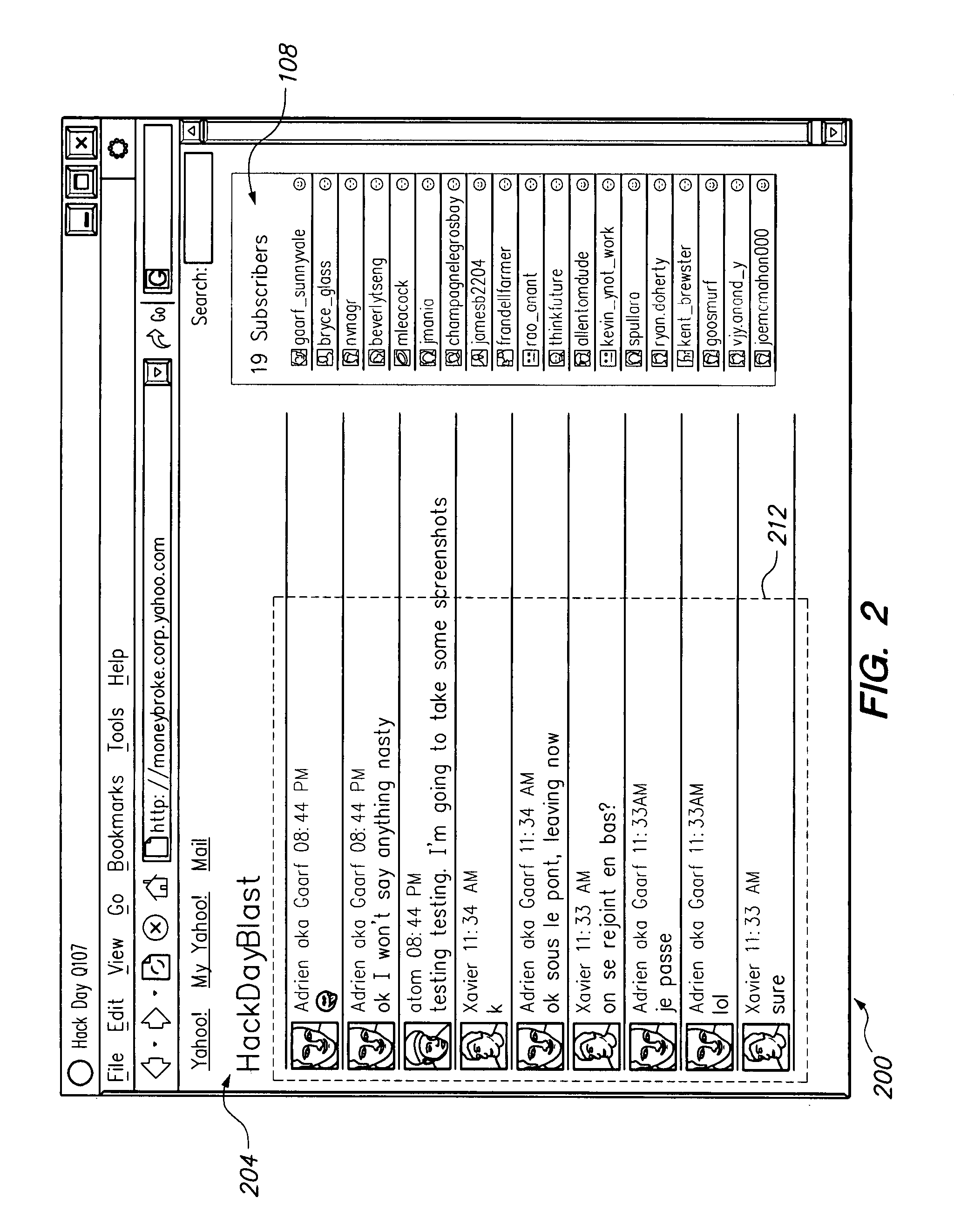 Persistent group-based instant messaging