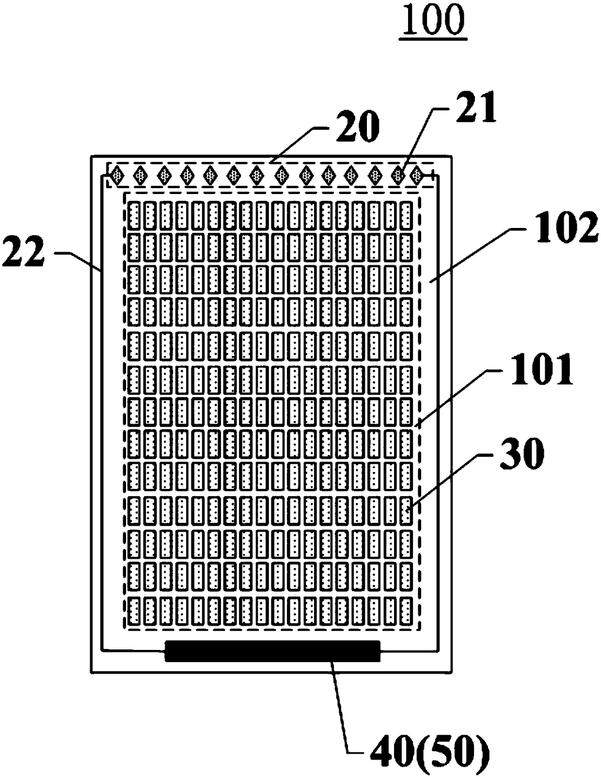 Curved surface display panel, and stress detecting and voltage adjusting method thereof