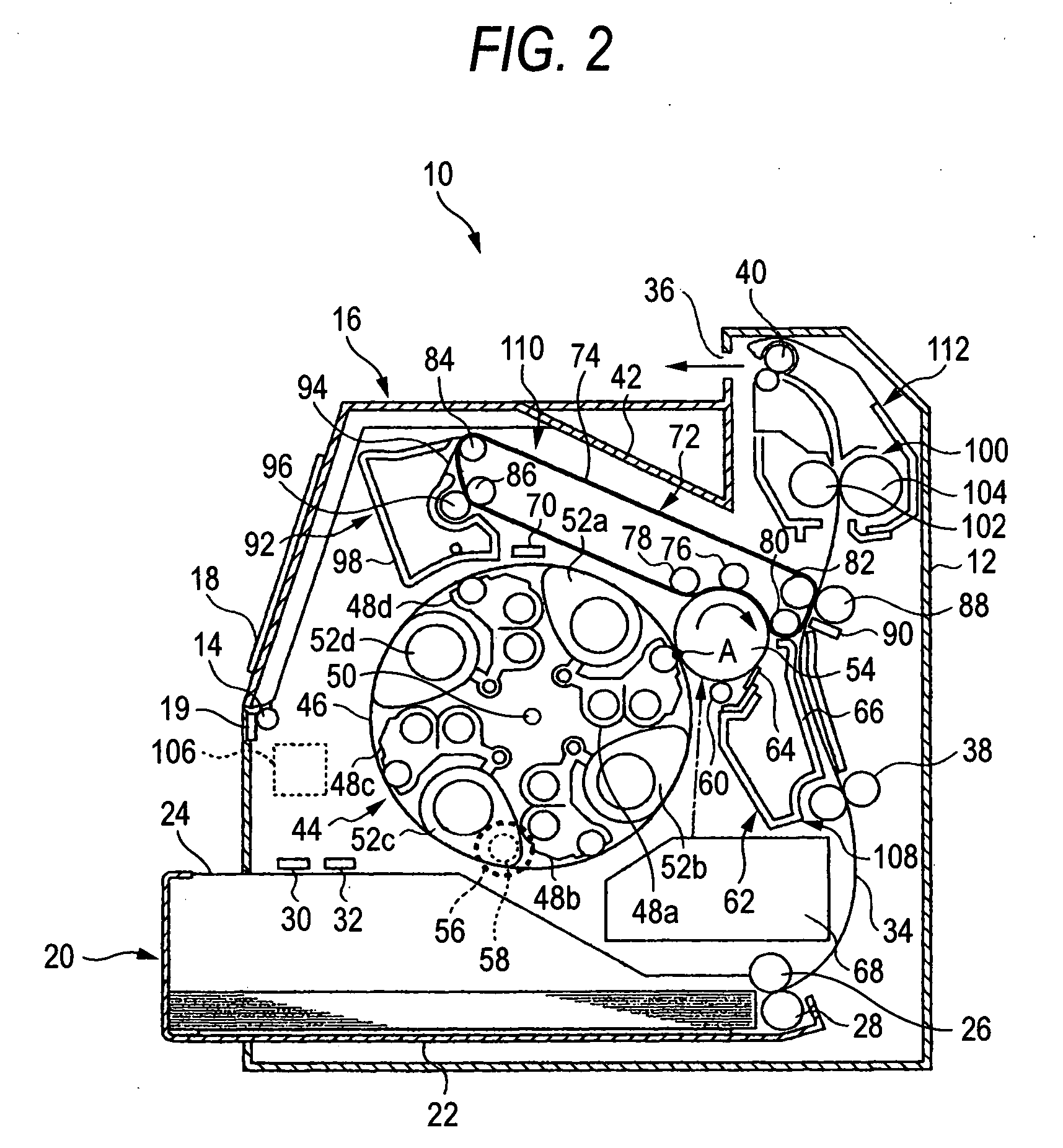 Image forming device and image forming system having a replacement unit mounted therein