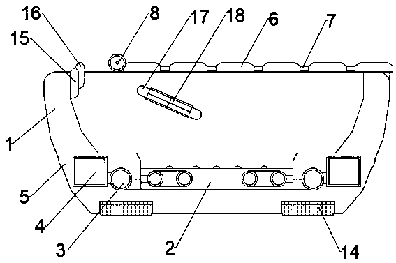 Carbonic acid hydrotherapy device for household physiotherapy