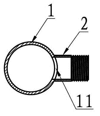 Central distribution manifold with hermetically butt-connected screwed nipples