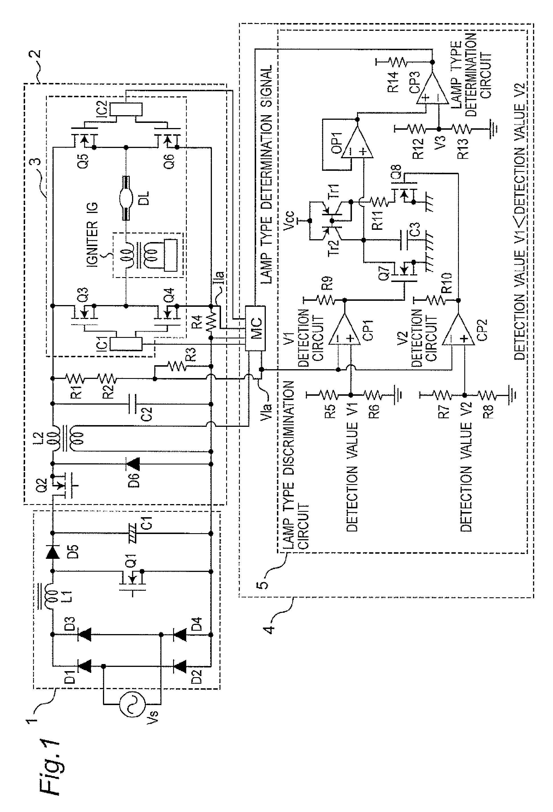 Discharge lamp lighting apparatus, luminaire and illumination system