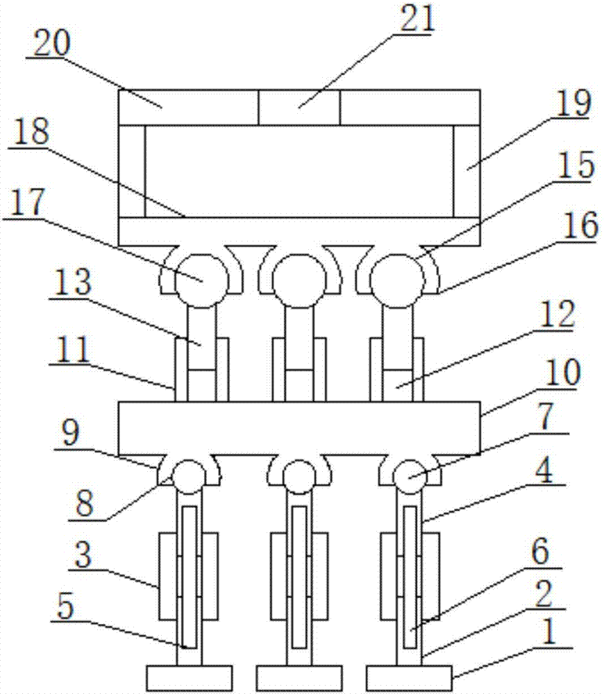 Horizontal supporting device