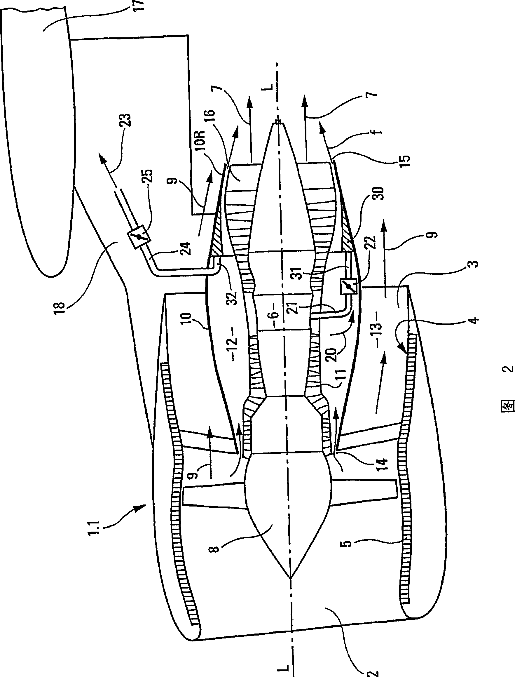 Dual flow turbine engine equipped with a precooler