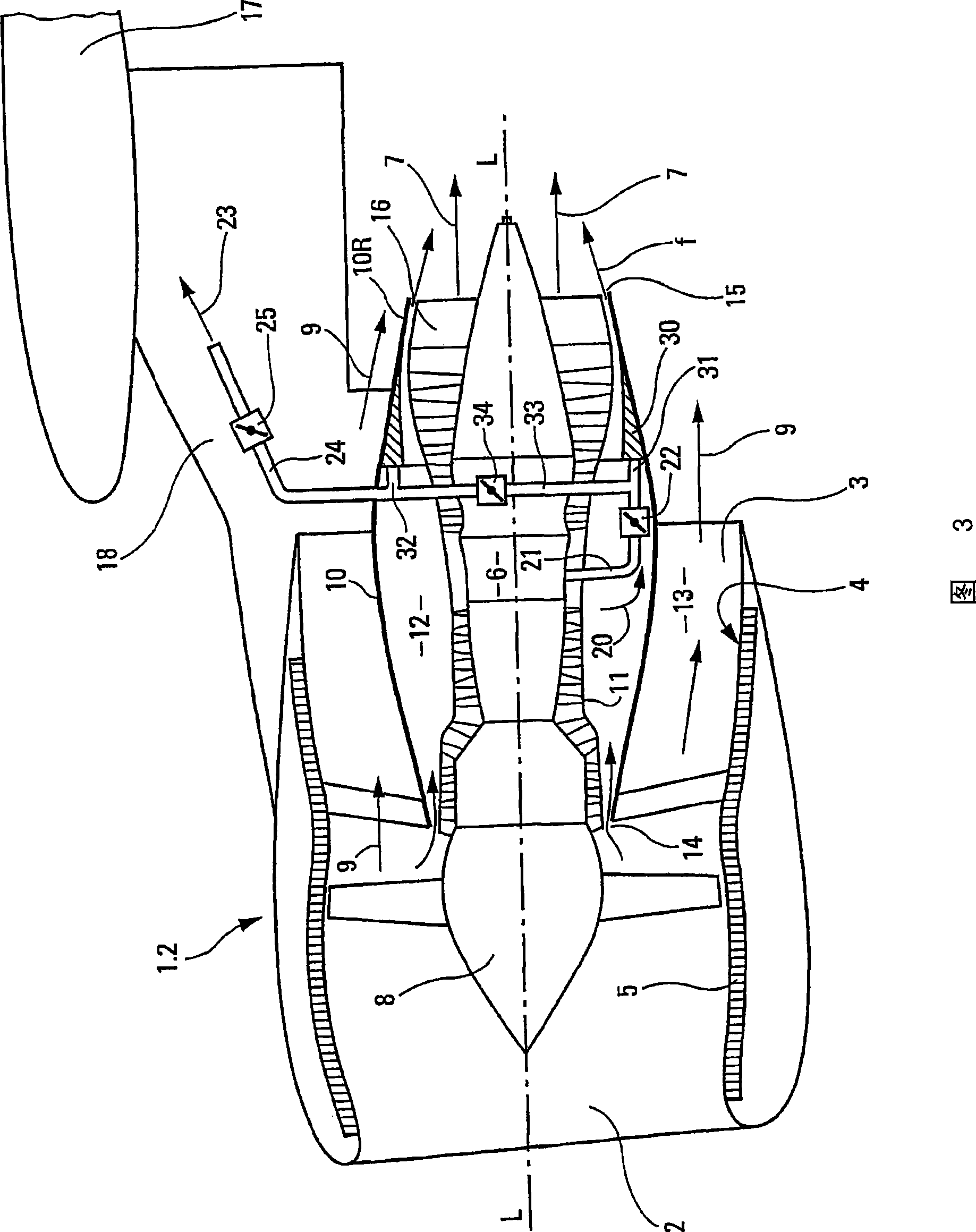 Dual flow turbine engine equipped with a precooler