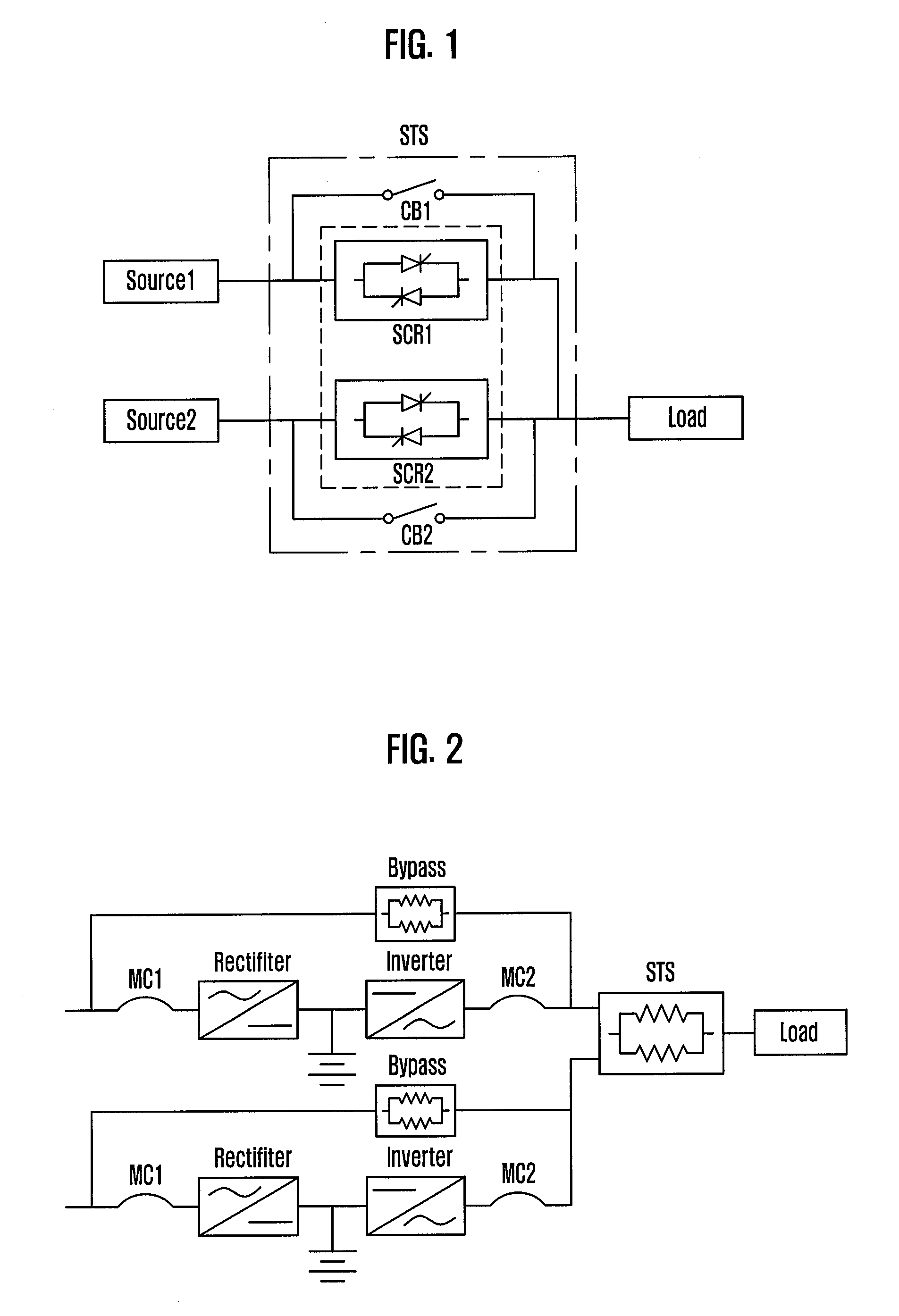 Static transfer switch device, power supply apparatus using the switch device and switching method thereof